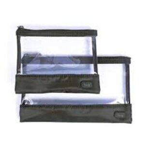 See Saw Lug Clear Envelopes NEW Midnight Black